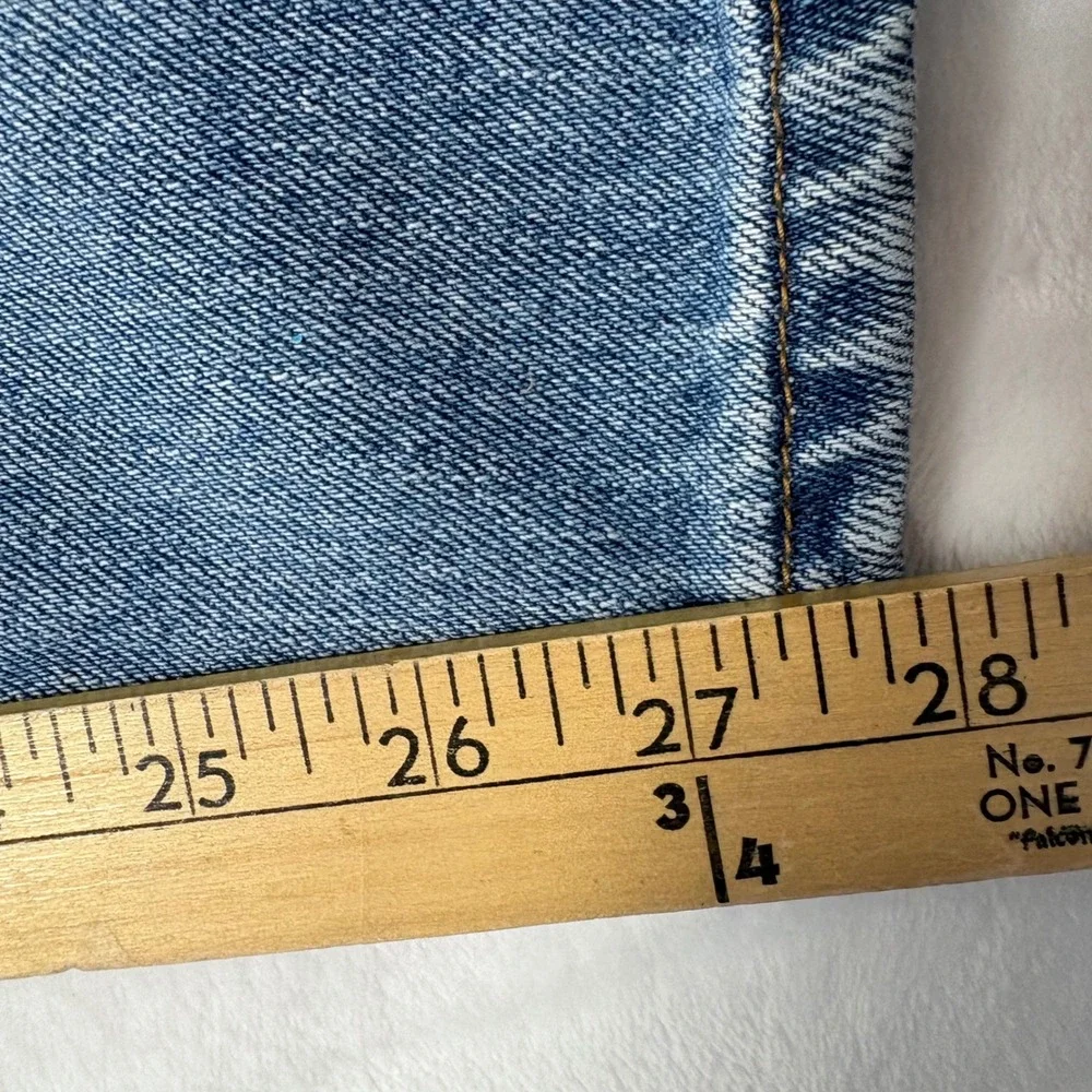 Levis 550 Relaxed Fit Tapered‎ Leg Jeans Mens 44x29 Light Wash Blue Denim